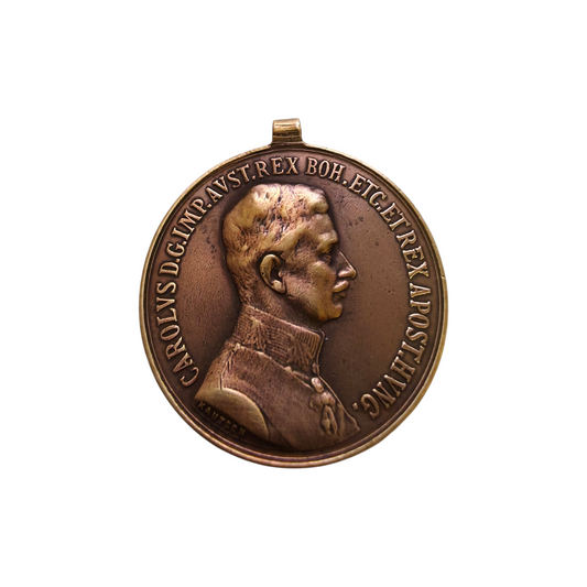 Medalja za hrabrost - bron; masa=14.06g