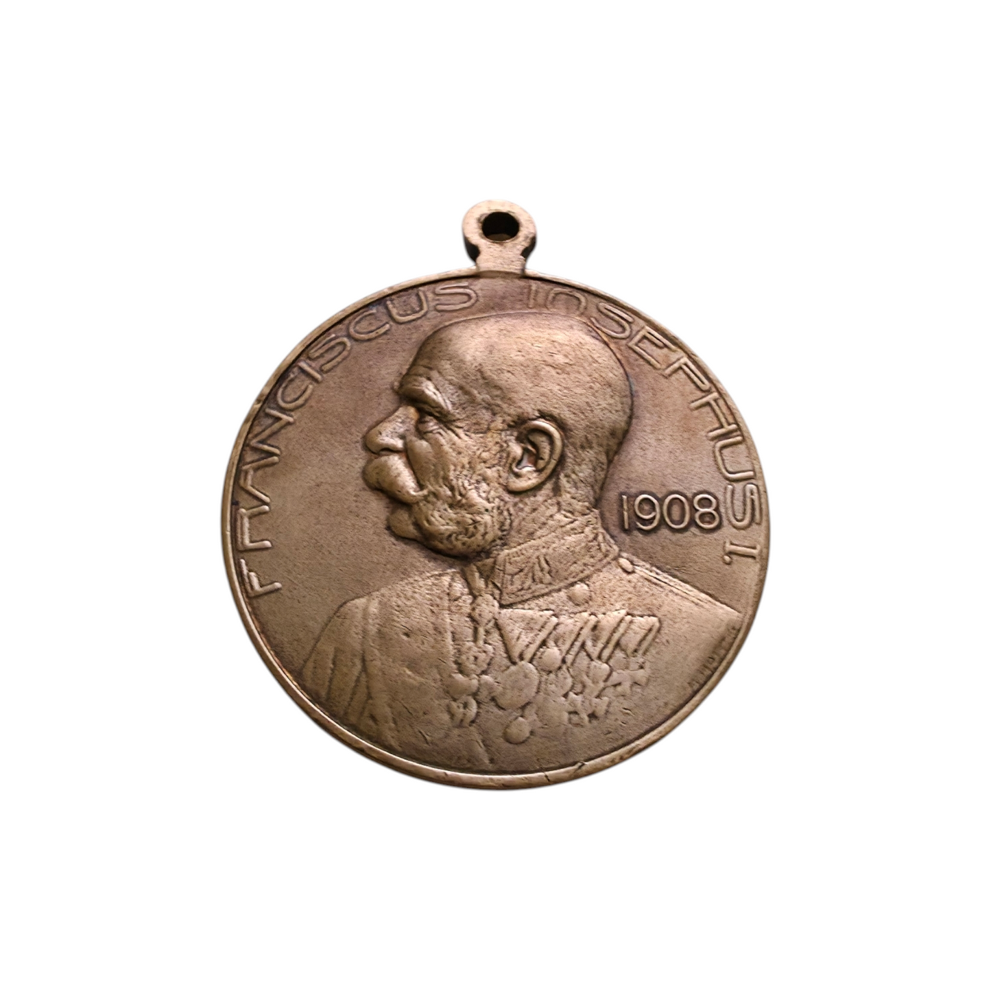 Medalja Franciscus Iosephus I. 60 let; masa=12.04g