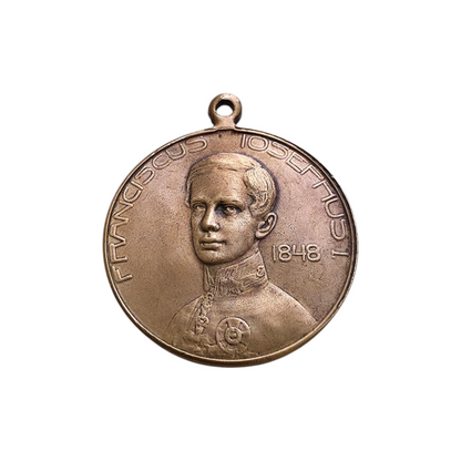 Medalja Franciscus Iosephus I. 60 let; masa=12.04g