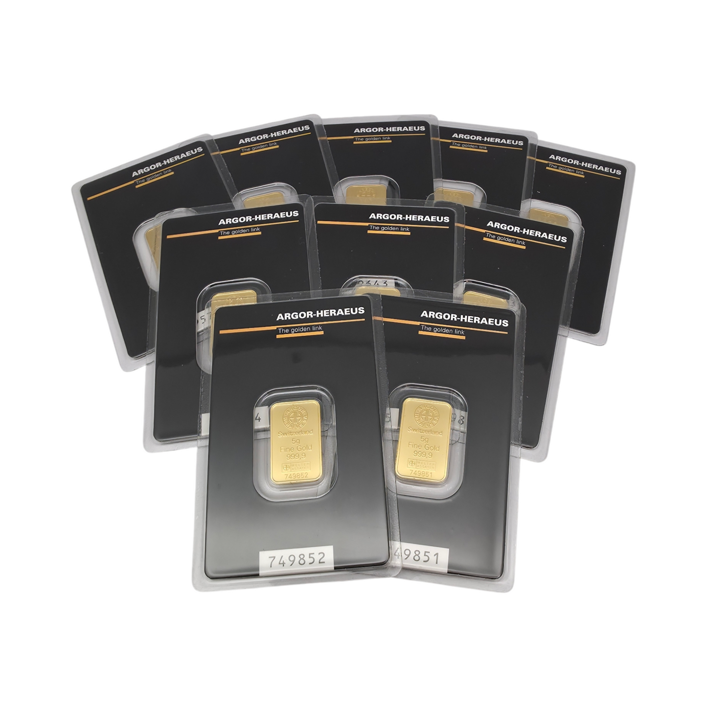 Naložbeno zlato Argor Heraeus 24K 999.9/1000; masa=5.00g