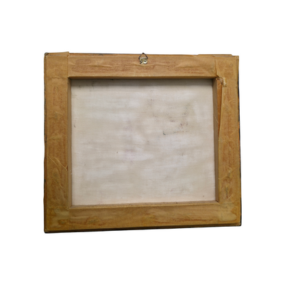 Dobnikar; akril na platno; "Tromostovje"; 30 cm x 27 cm