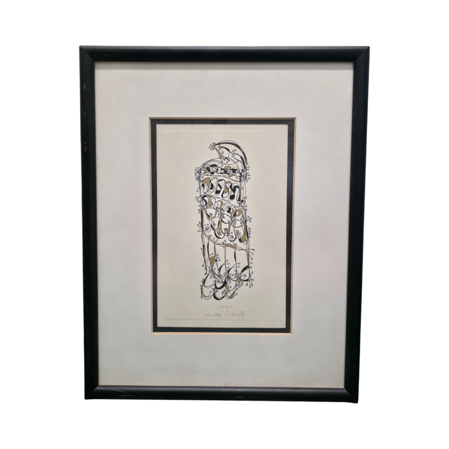 Leonida Goropevšek; mešana tehnika; abstrakt; 26 cm x 33 cm