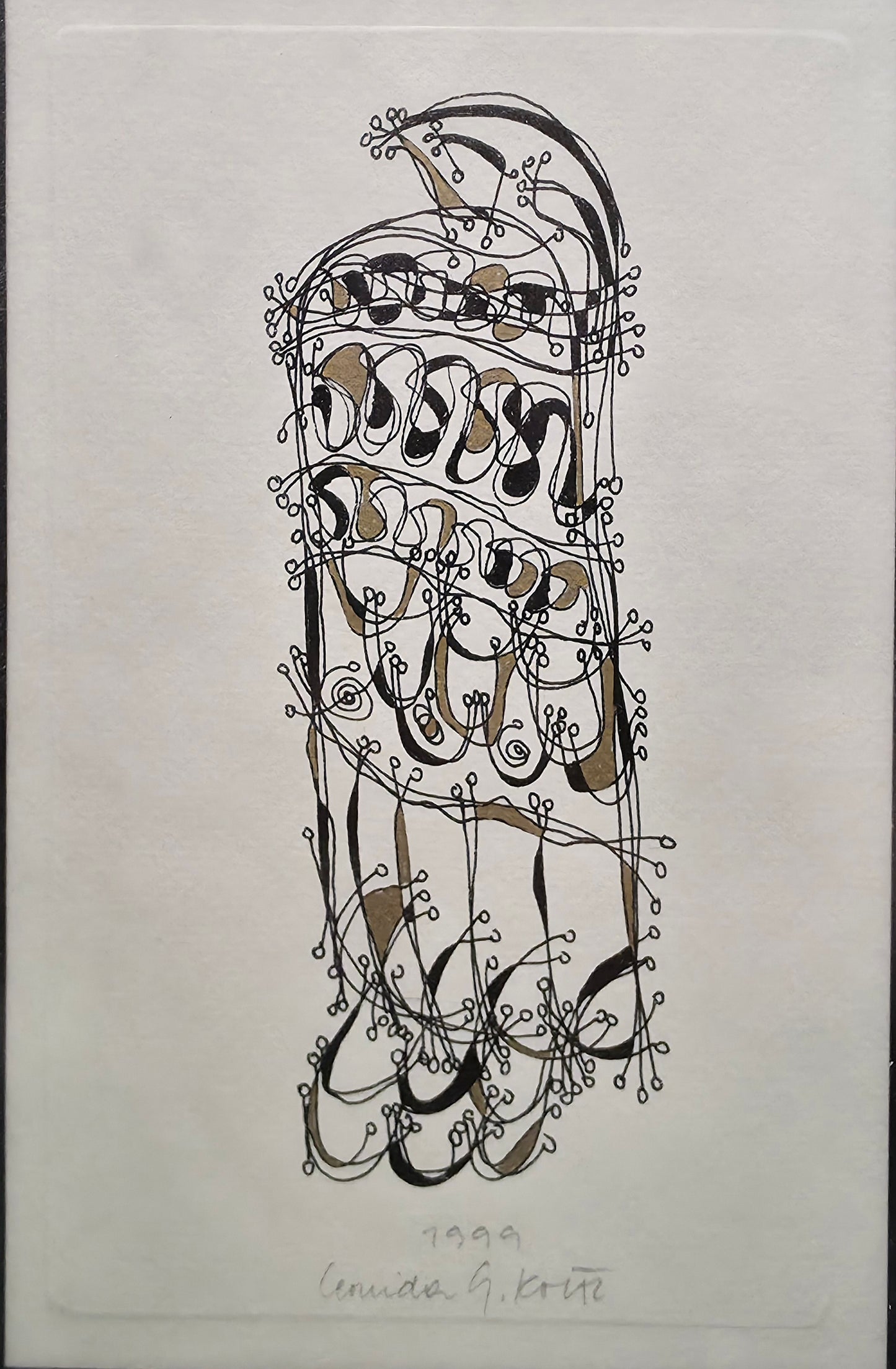 Leonida Goropevšek; mešana tehnika; abstrakt; 26 cm x 33 cm