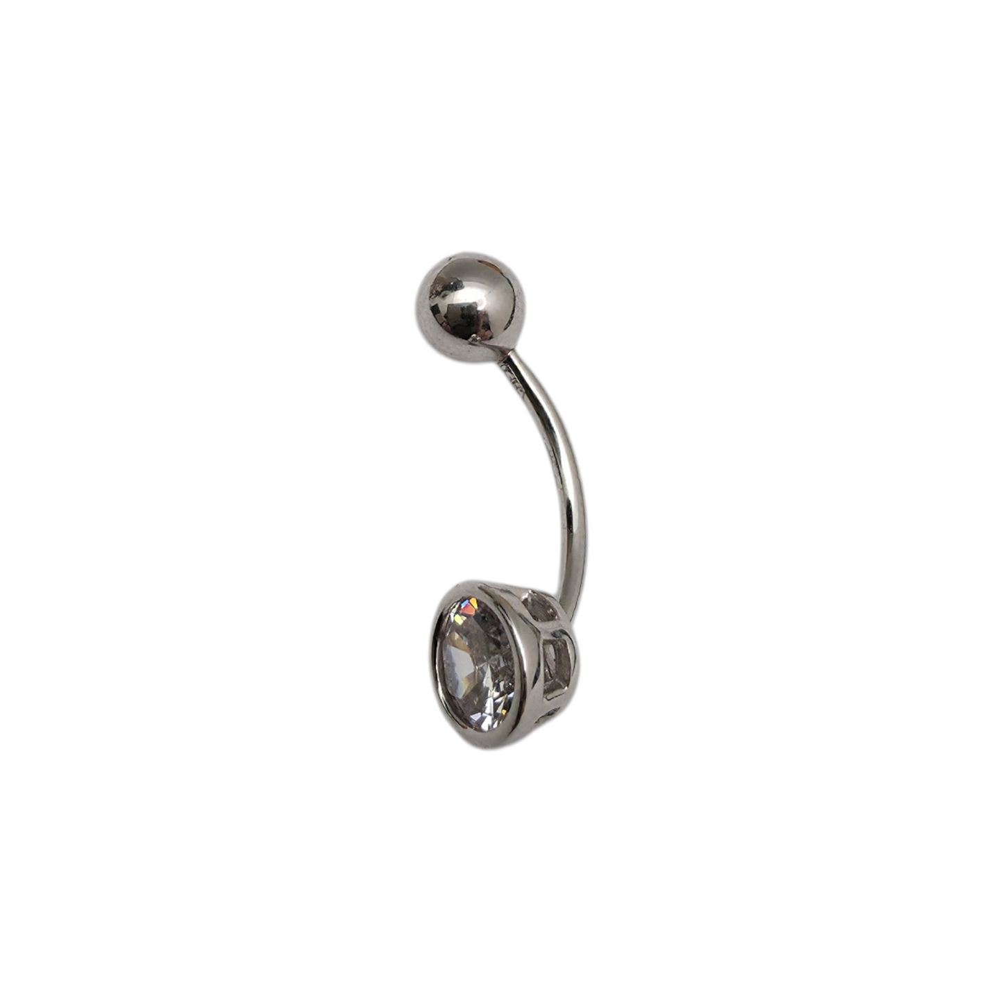 Zlati piercing "BUTTON" 14K 585/1000; masa=1.09g