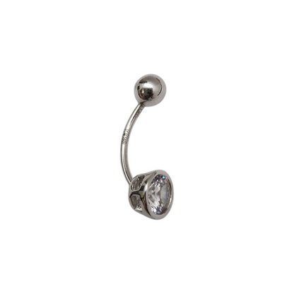 Zlati piercing "BUTTON" 14K 585/1000; masa=1.09g