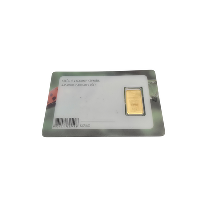 Naložbeno zlato ZC GRAM SREČE 24K 999.9/1000; masa=1.00g