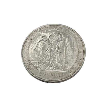 Srebrnik "5 KORONA" Ag 900/1000; masa=24.06g