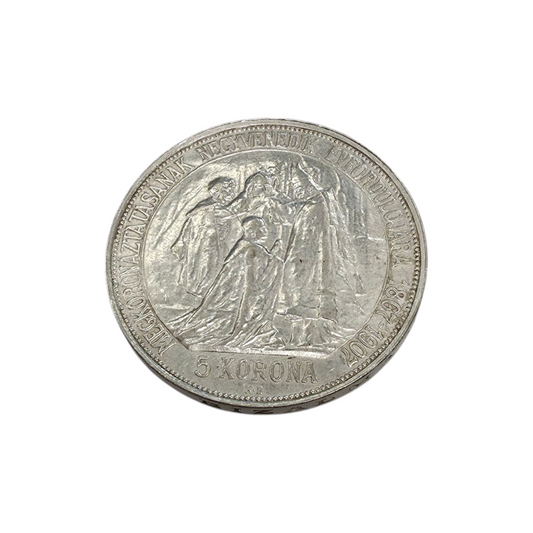 Srebrnik "5 KORONA" Ag 900/1000; masa=24.06g