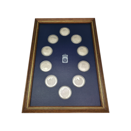 Zbirka srebrnikov "BISMARCK–GRÜNDER DES DEUTSCHEN REICHES" Ag 925/1000; masa=~200g