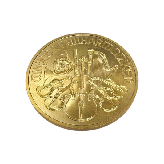 Zlatnik Dunajski filharmonik 24K 999.9/1000; masa=15.57g