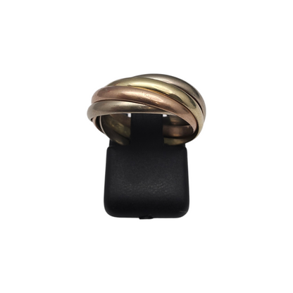 Zlati prstan "SATURN" 14K 585/1000; masa=6.27g