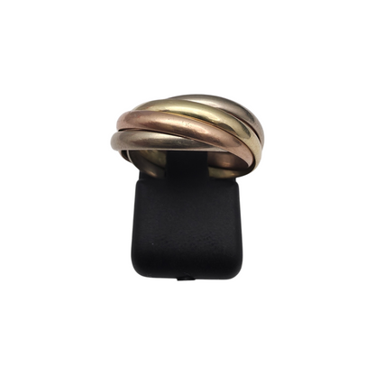 Zlati prstan "SATURN" 14K 585/1000; masa=6.27g