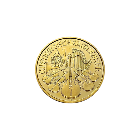 Naložbeni zlatnik Dunajski filharmonik 24K 999.9/1000; masa=3.12g