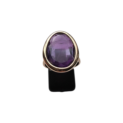 Zlati prstan "MAUVE" 14K 585/1000; masa=5.58g