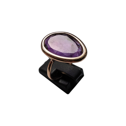 Zlati prstan "MAUVE" 14K 585/1000; masa=5.58g