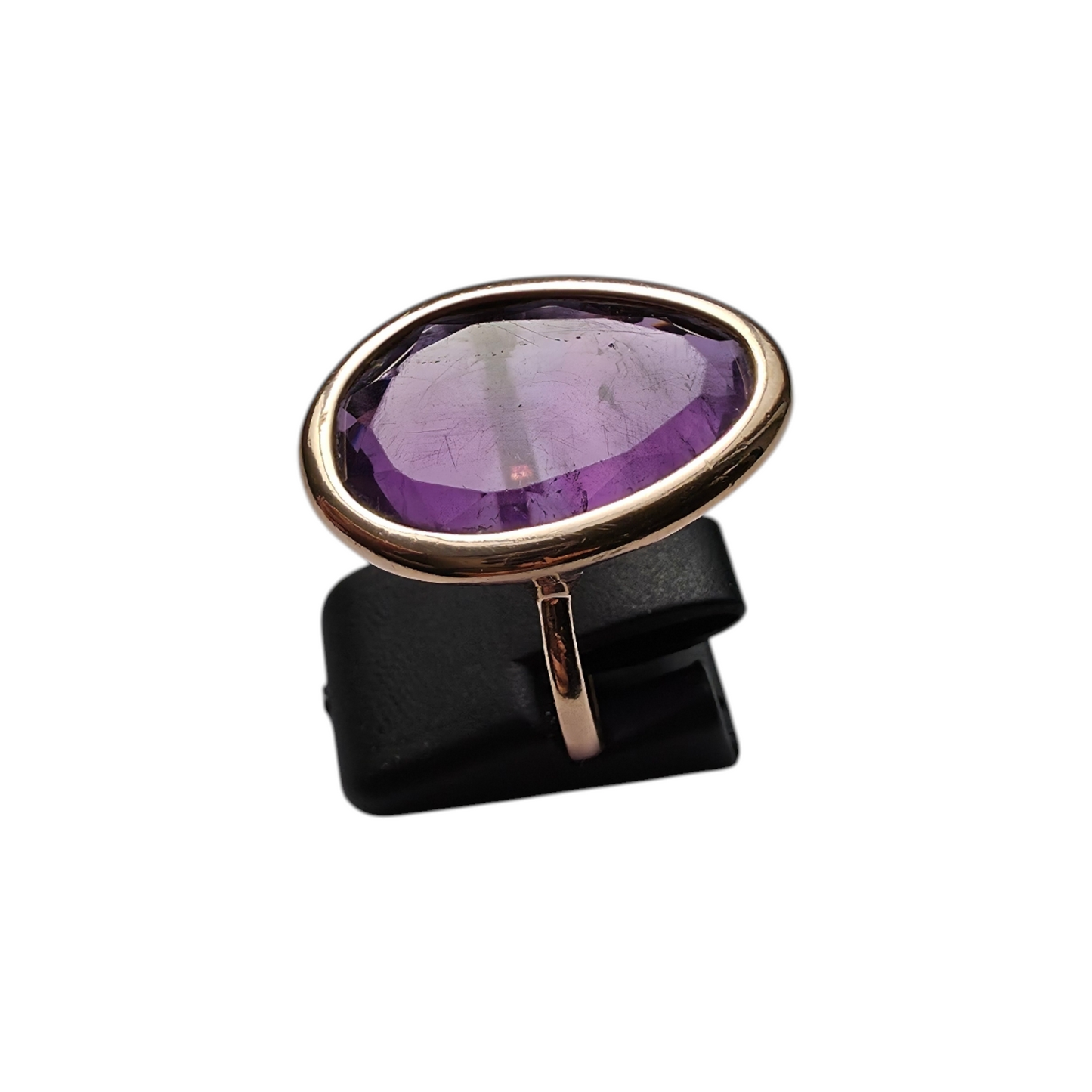 Zlati prstan "MAUVE" 14K 585/1000; masa=5.58g