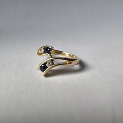 Diamantni prstan "NEPTUNE" 14K 585/1000+DIA; masa=3.31g