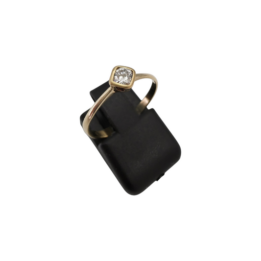 Diamantni prstan "MALTE" 14K 585/1000+DIA; masa=1.08g