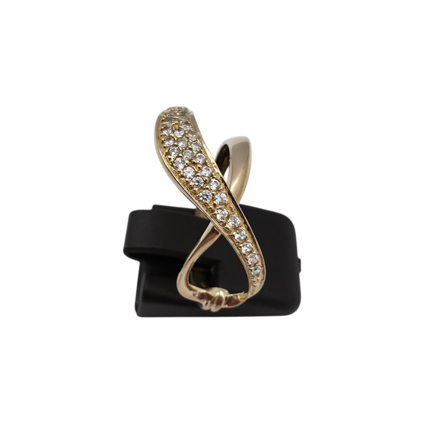 Zlati prstan "INFIN" 14K 585/1000; masa=3.55g