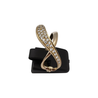 Zlati prstan "INFIN" 14K 585/1000; masa=3.55g