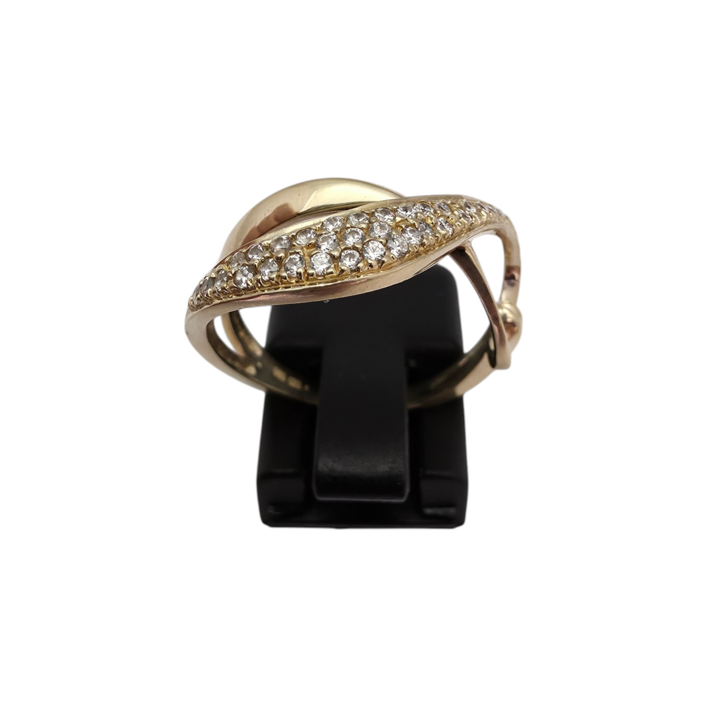 Zlati prstan "INFIN" 14K 585/1000; masa=3.55g