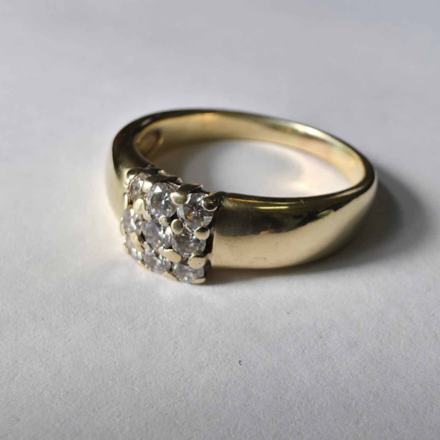 Diamantni prstan "MARS" 14K 585/1000+DIA; masa=7.34g