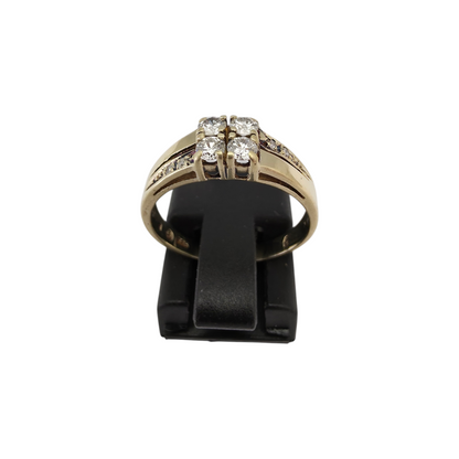 Diamantni prstan "YONA" 14K 585/1000+DIA; masa=2.82g