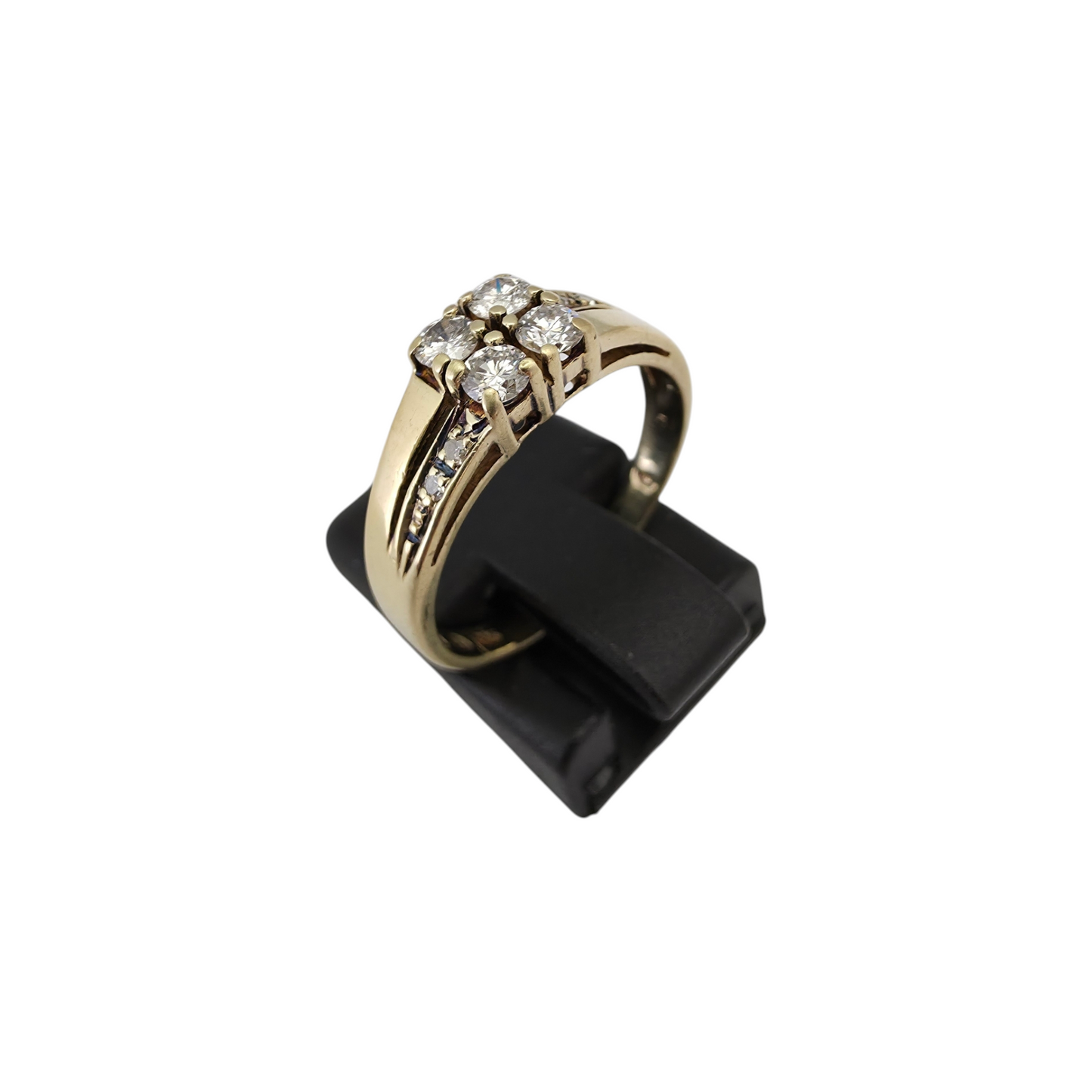 Diamantni prstan "YONA" 14K 585/1000+DIA; masa=2.82g