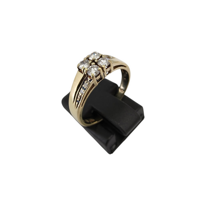 Diamantni prstan "YONA" 14K 585/1000+DIA; masa=2.82g