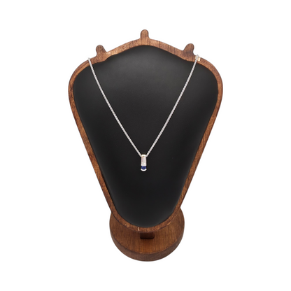 Set diamantnega nakita SAFIR 18K 750/1000 + Certifikati