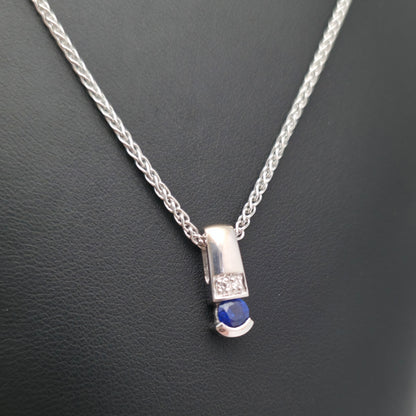 Set diamantnega nakita SAFIR 18K 750/1000 + Certifikati