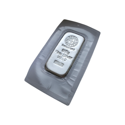 Naložbeno srebro Argor Heraeus Ag 999/1000; masa=500.00g