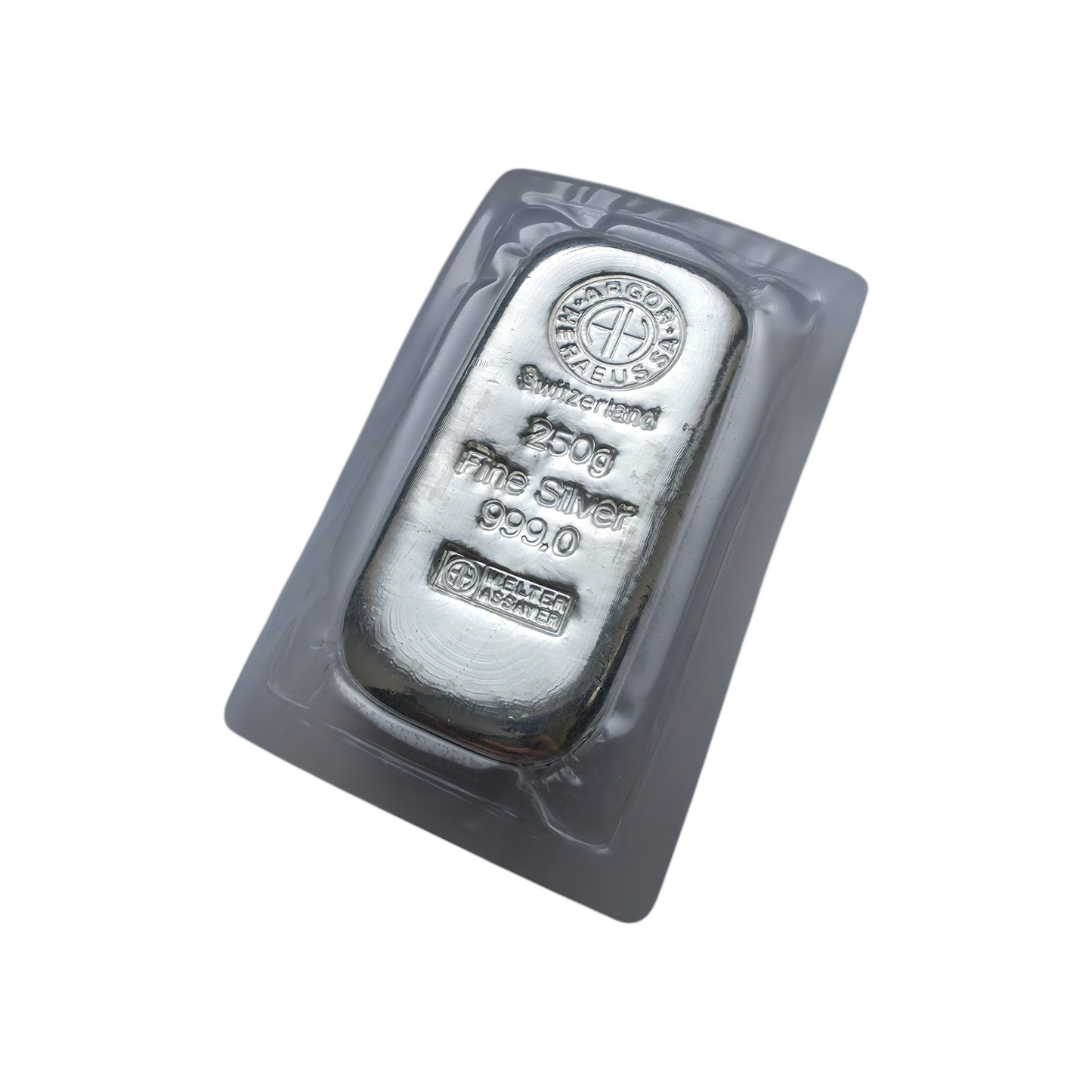 Naložbeno srebro Argor Heraeus Ag 999/1000; masa=250.00g