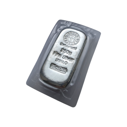 Naložbeno srebro Argor Heraeus Ag 999/1000; masa=250.00g