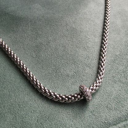 Zlata verižica "FOPE" 18K 750/1000+DIA; masa=16.13g