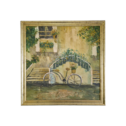 N/A; olje na platno; Mestno kolo; 56 cm x 56 cm