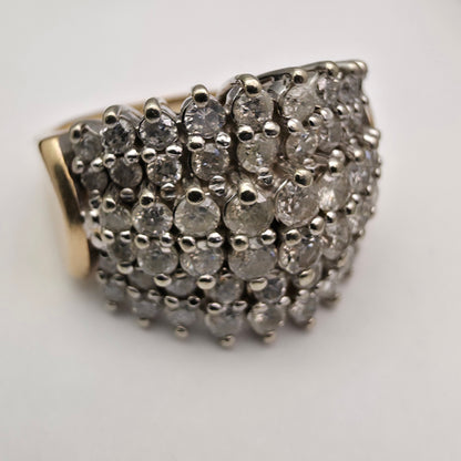 Diamantni prstan "HAMA" 10K 417/1000+DIA; masa=7.62g