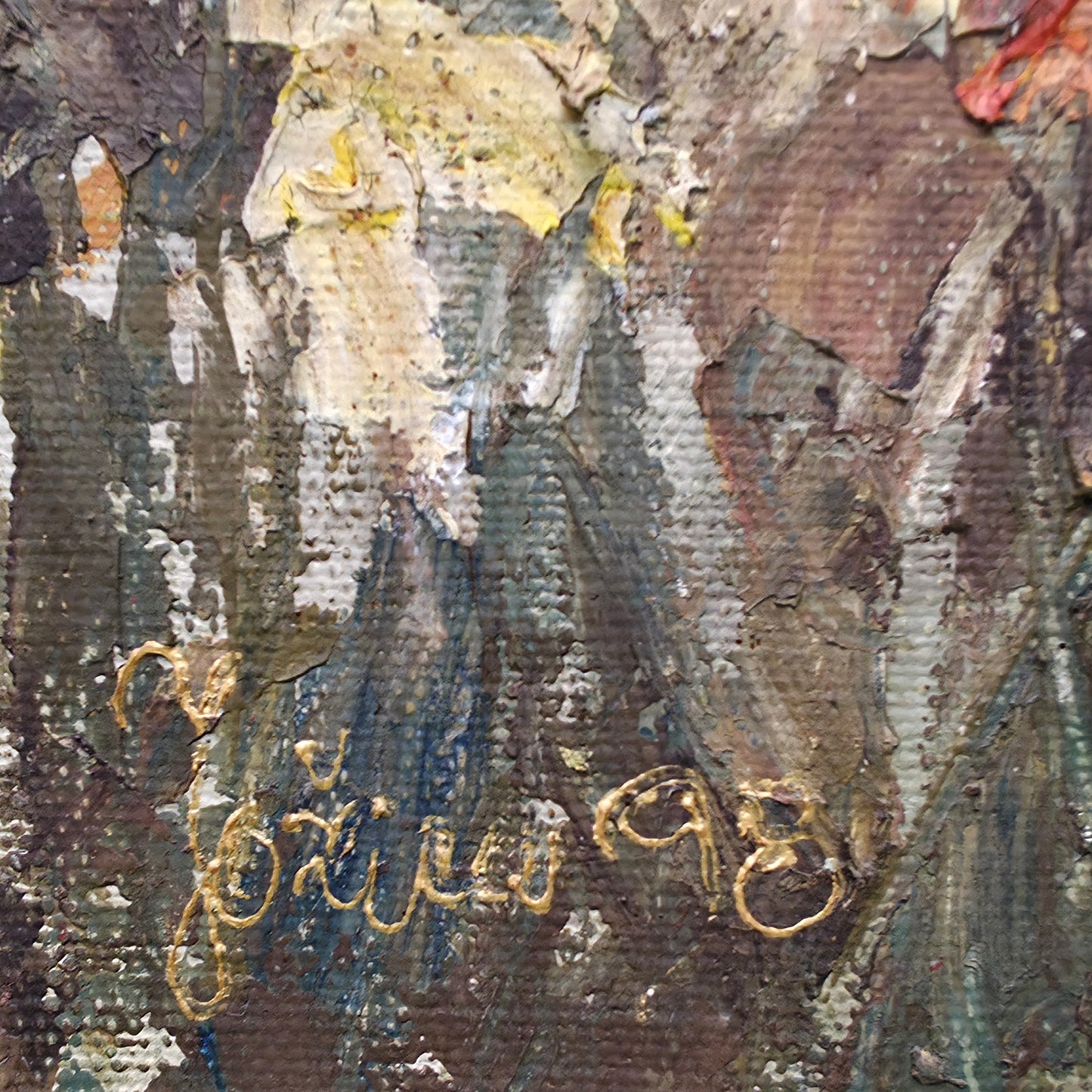Jožica; akril na platno; tihožitje; 52 cm x 57 cm