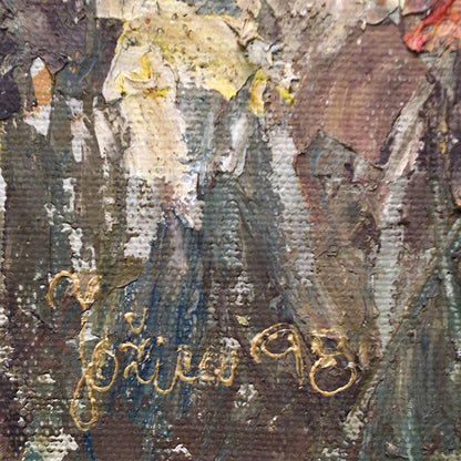 Jožica; akril na platno; tihožitje; 52 cm x 57 cm