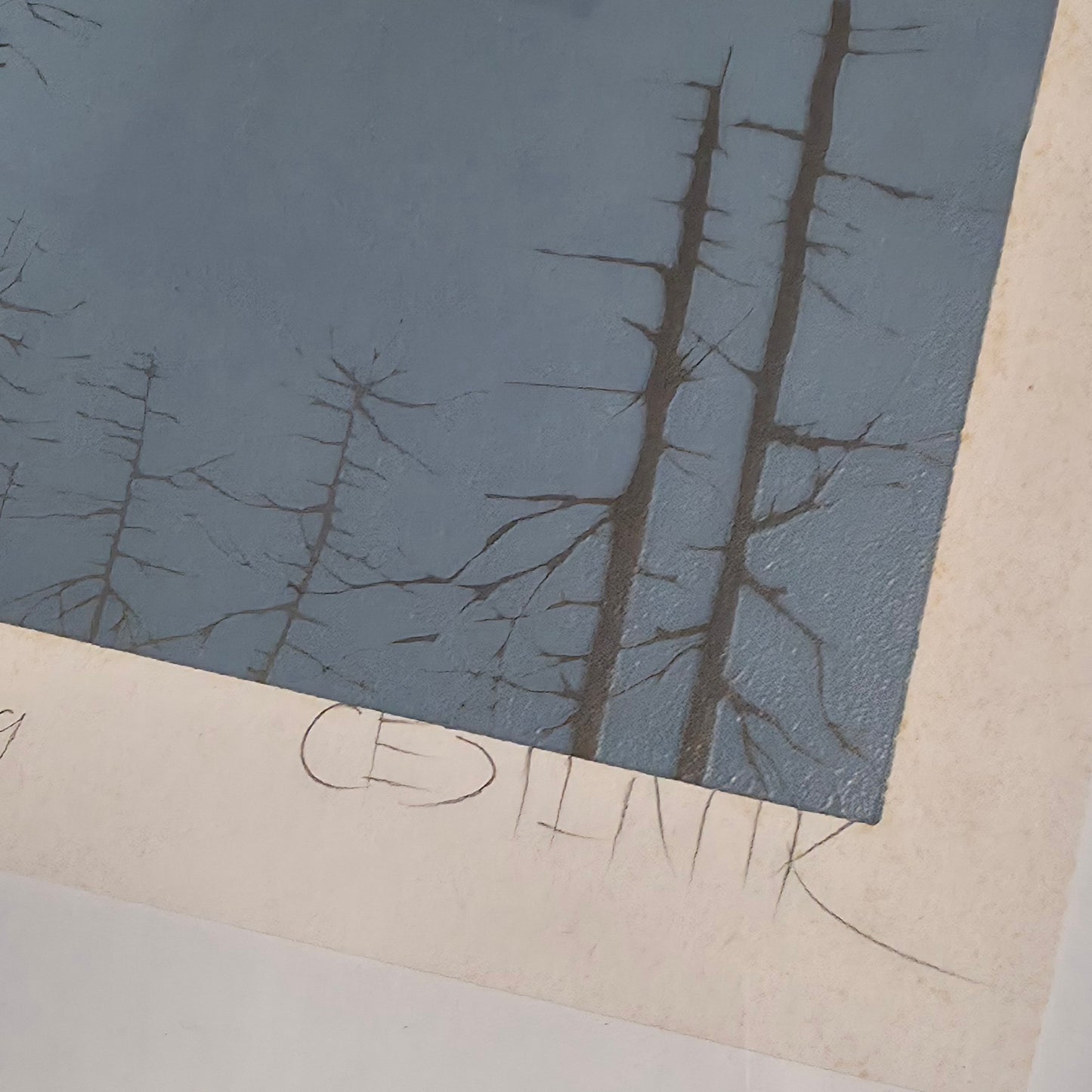 Cedilnik; grafika; "VIHARNIKI"; 30 cm x 24 cm
