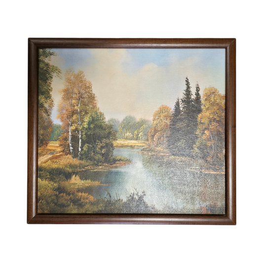 N/A; tisk; Jesenska veduta; 47 cm x 42 cm