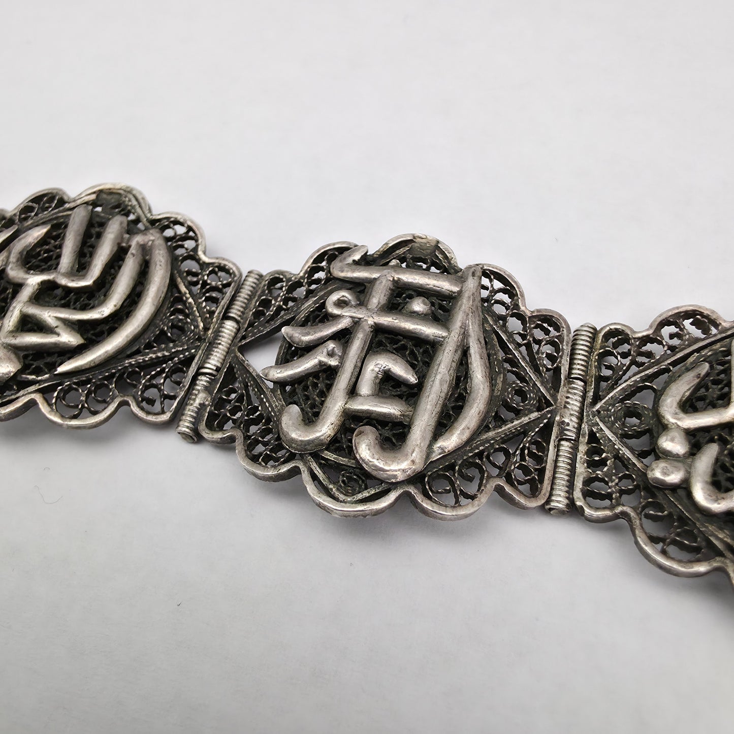 Srebrna zapestnica "108" Ag 925/1000; masa=30.60g