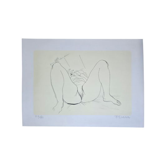 France Slana; grafika; Akt III.; 44 cm x 32 cm