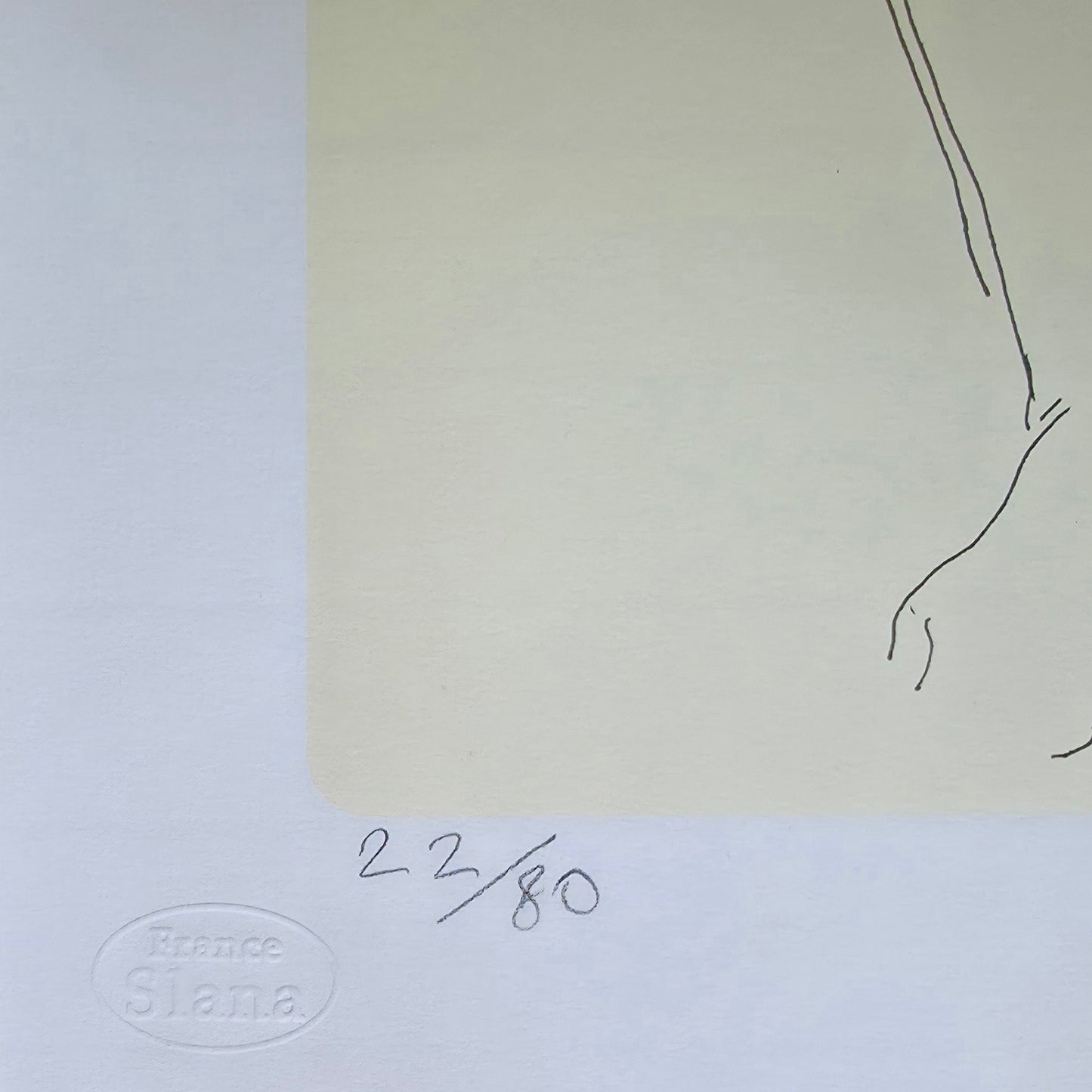 France Slana; grafika; Akt III.; 44 cm x 32 cm