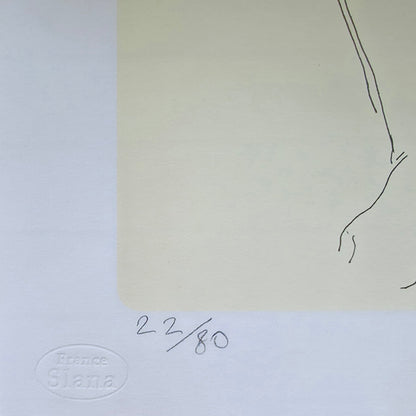 France Slana; grafika; Akt III.; 44 cm x 32 cm