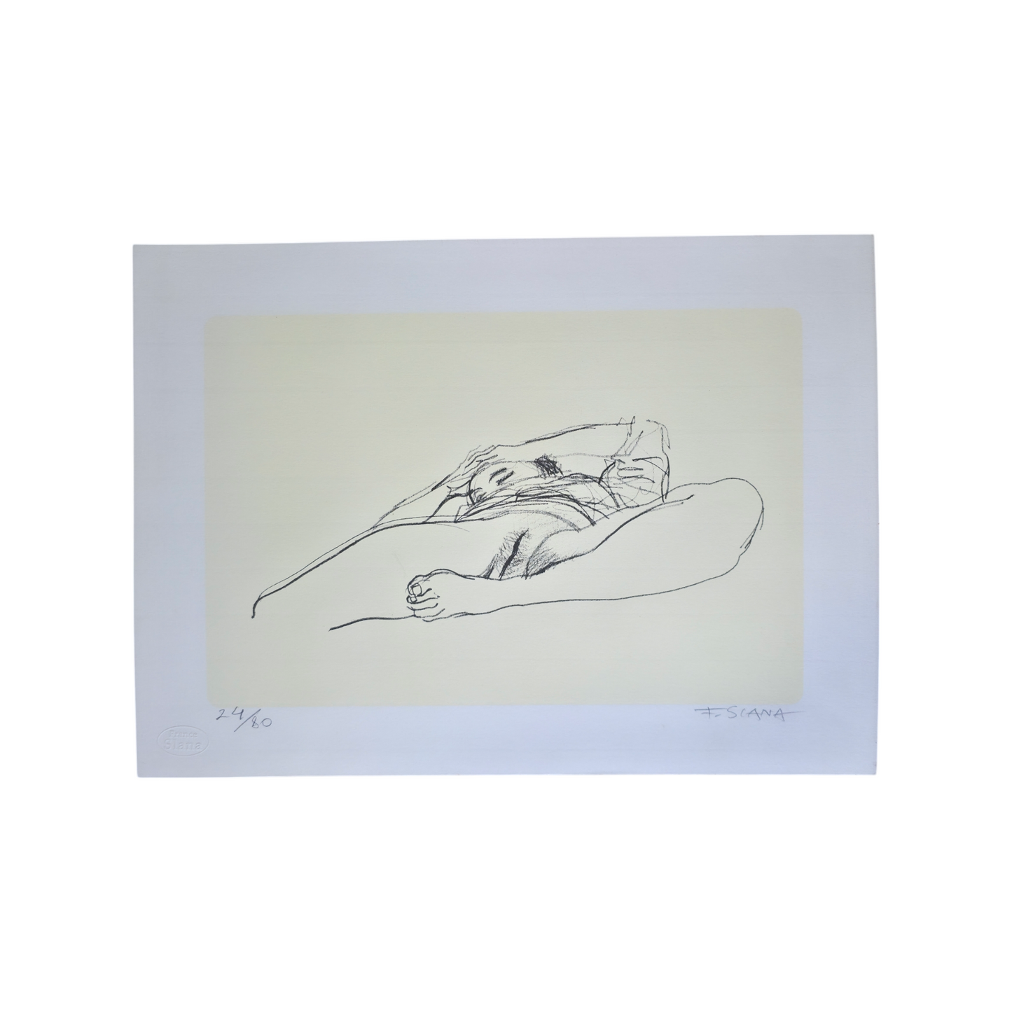 France Slana; grafika; Akt II.; 44 cm x 32 cm