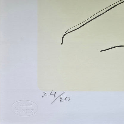 France Slana; grafika; Akt II.; 44 cm x 32 cm
