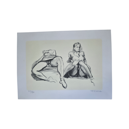 France Slana; grafika; Akt I.; 44 cm x 32 cm