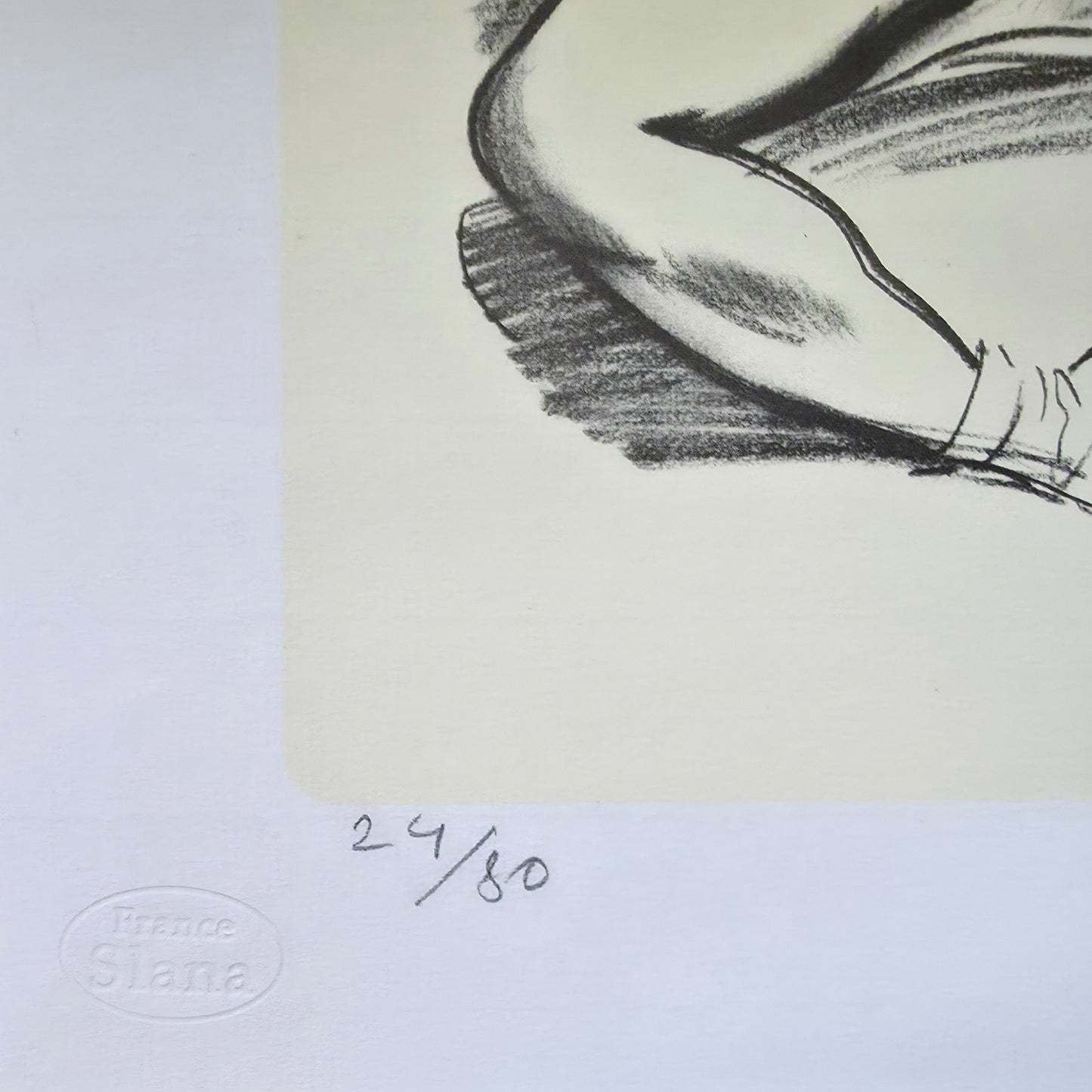 France Slana; grafika; Akt I.; 44 cm x 32 cm