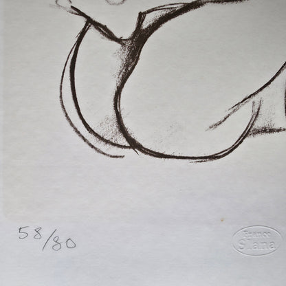 France Slana; grafika; Akt V.; 44 cm x 32 cm